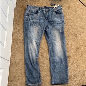 Buffalo David Bitton Men's Faded Blue Jeans